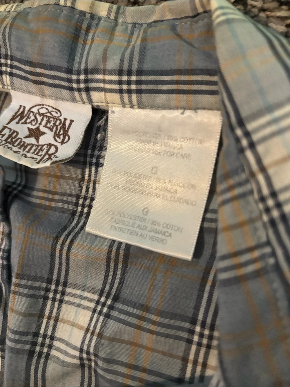 Bundle Of (2) Western Style Button Up Shirts w/Pearl Snaps-Lg